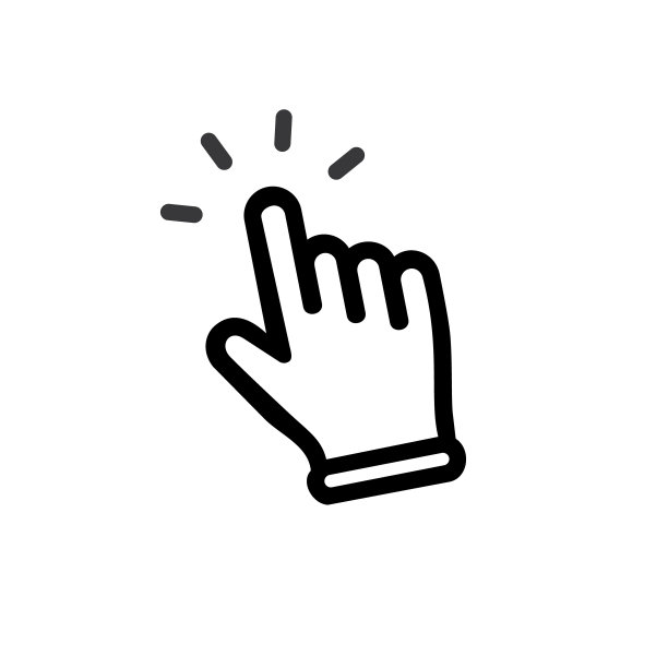 手指点击图标。手按图标符号。手形指针。指针图标。光标图标。向量。点击箭头图片下载
