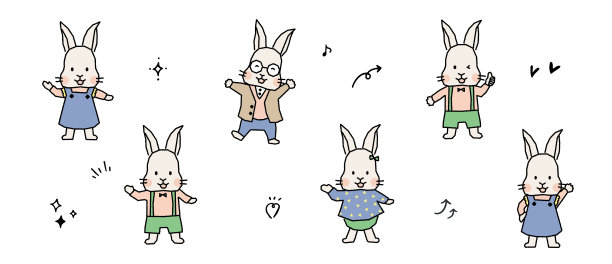 兔子穿衣服图片下载