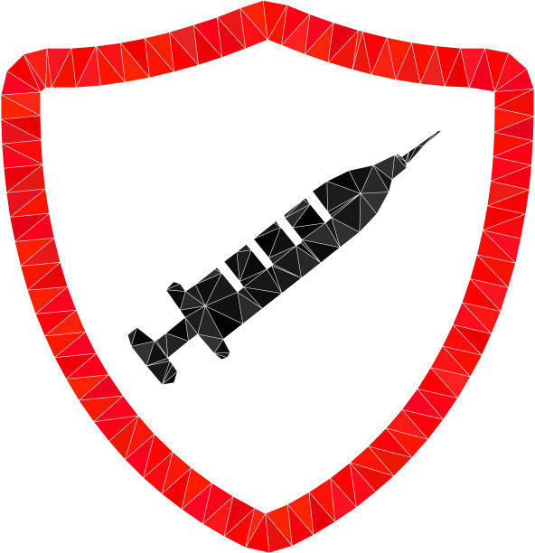 疫苗盾三角嘲讽图标图片下载