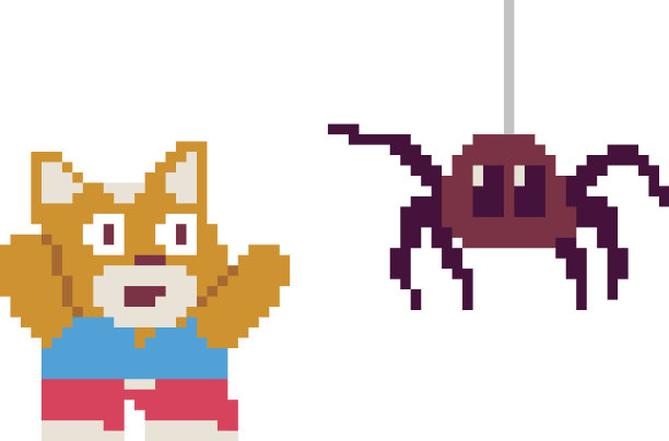 美术风格的像素字符集合图片下载