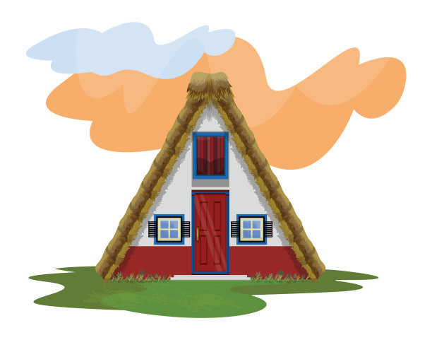 葡萄牙风格的房子图片下载