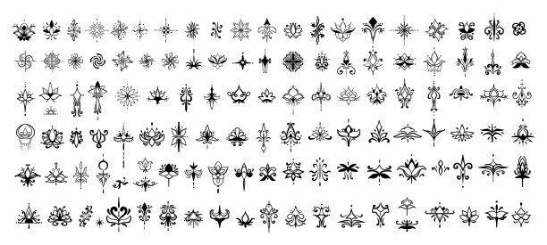 文身及图案套装图片下载