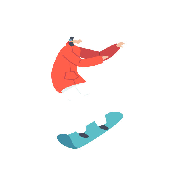 年轻的女运动员穿着冬装图片下载