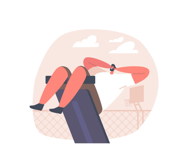 成熟男人在院子里的斜卧长凳上摇摆按压图片下载