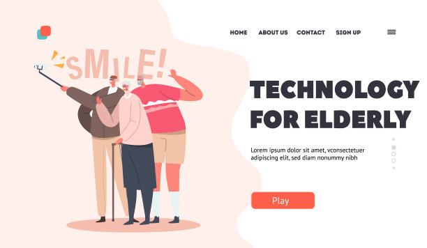 为老年人老技术登陆页面模板图片下载