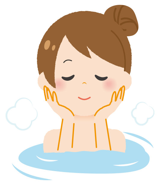 一个正在洗澡放松的女人。图片下载