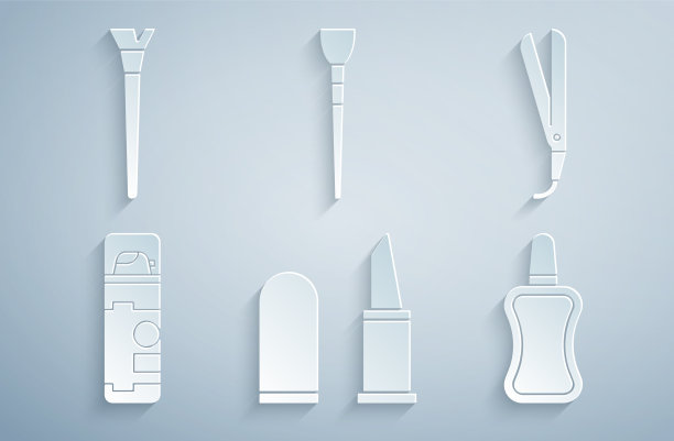 定型唇膏卷发铁剃须凝胶泡沫指甲图片下载