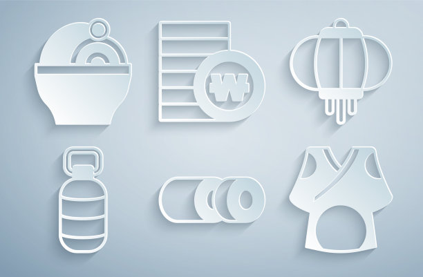 套装寿司韩式灯笼和服南赢币图片下载