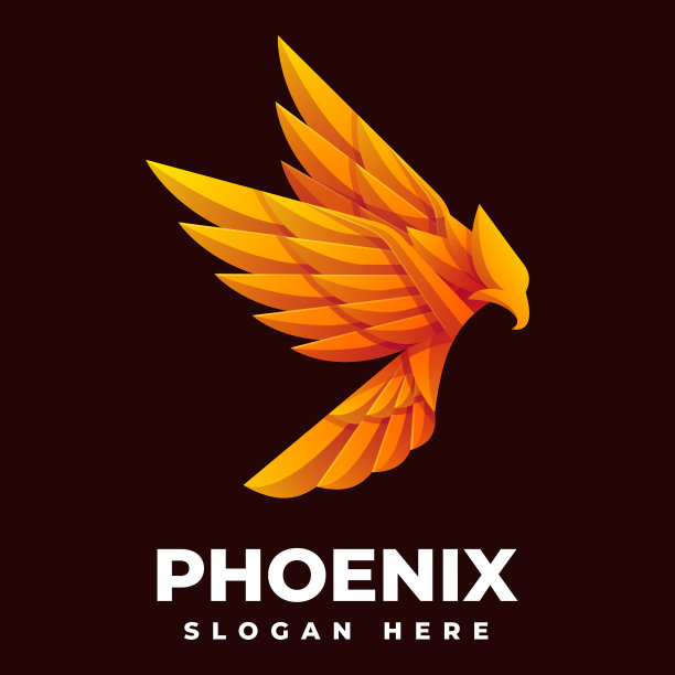 Logo凤凰渐变彩色Logo图片下载