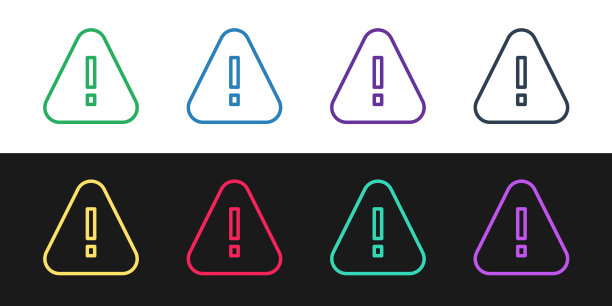 在三角形图标中设置行感叹号图片下载
