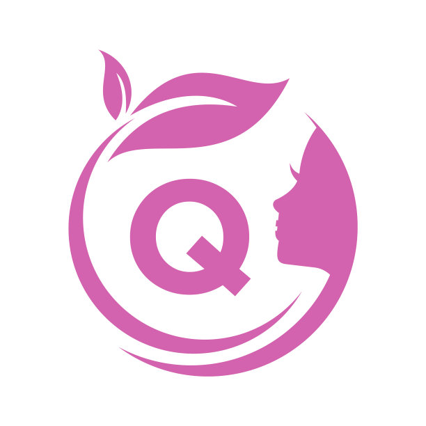 美容spa logo上的q字母模板q字母图片下载