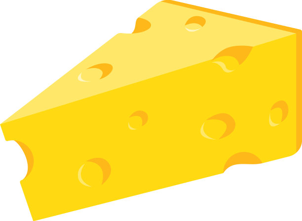 开胃的新鲜黄色奶酪三角片图片下载