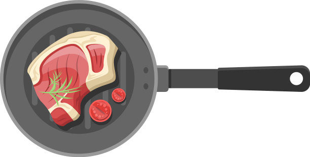 用香草香料烹制的鲜香牛排图片下载