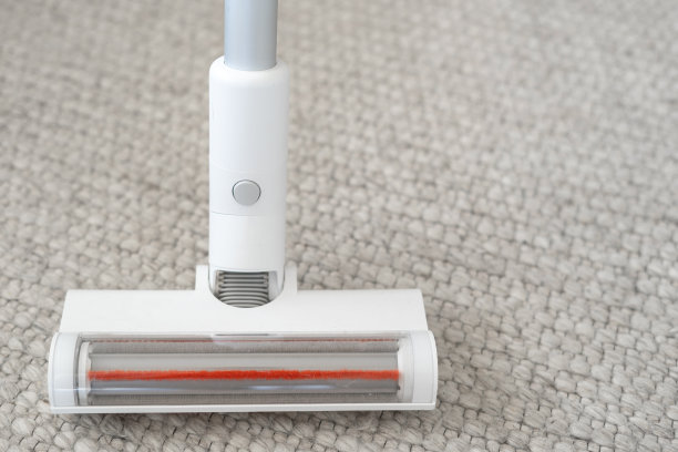 用吸尘器的可更换毛刷擦拭地毯图片下载