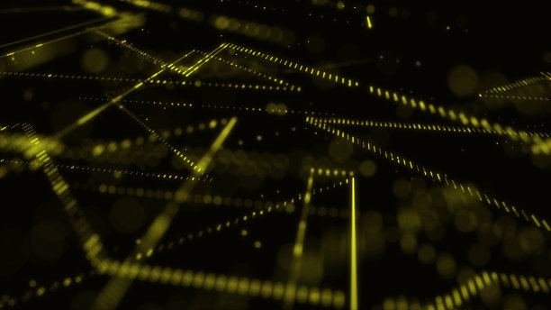 数字网络空间数据库。解码算法被黑软件。移动粒子的网络安全。大数据可视化。3 d渲染。图片下载