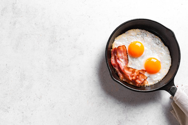 煎蛋培根图片下载