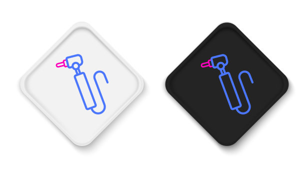 线齿钻图标孤立在白色背景图片下载