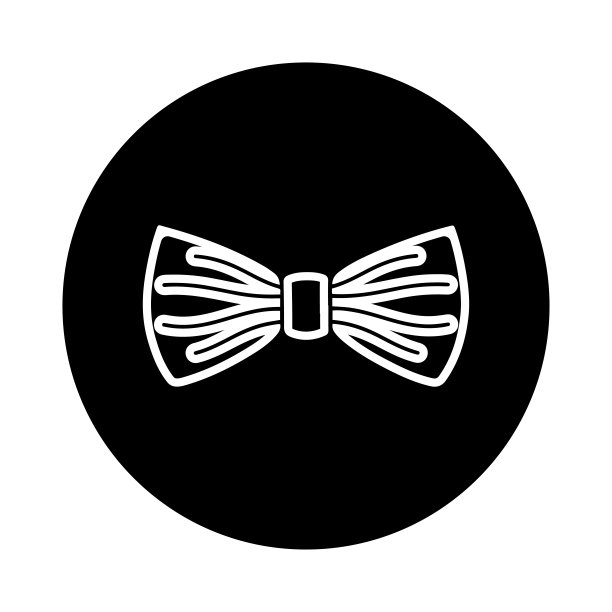 蝴蝶结或短领带图标图片下载