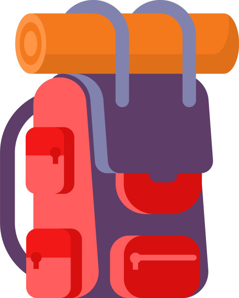 传统的户外活动背包图片下载