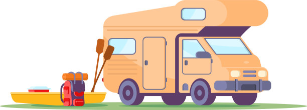 野营房车家庭自驾游暑假旅游度假图片下载