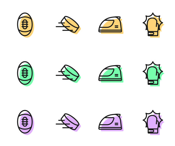 设置线赛车头盔美式橄榄球图片下载