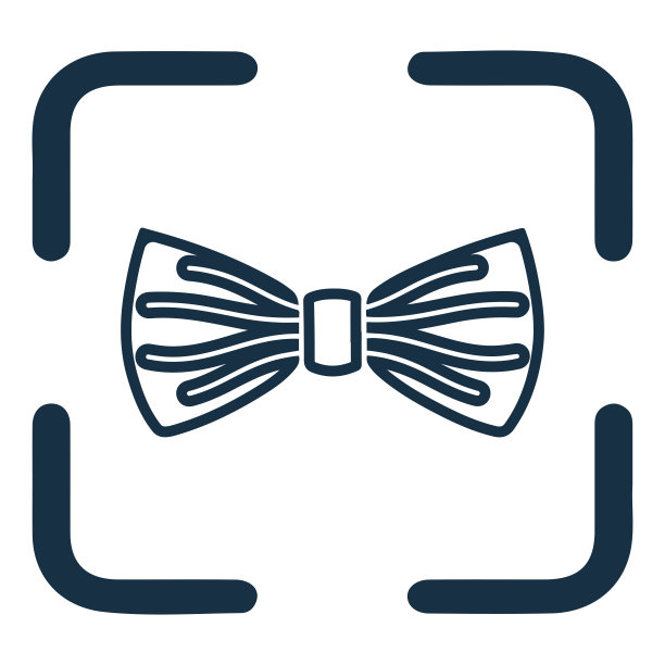 蝴蝶结或短领带图标图片下载