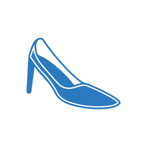 男人和女人时尚的鞋类图标图片下载