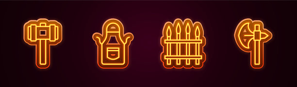 定线大锤铁匠围裙经典图片下载