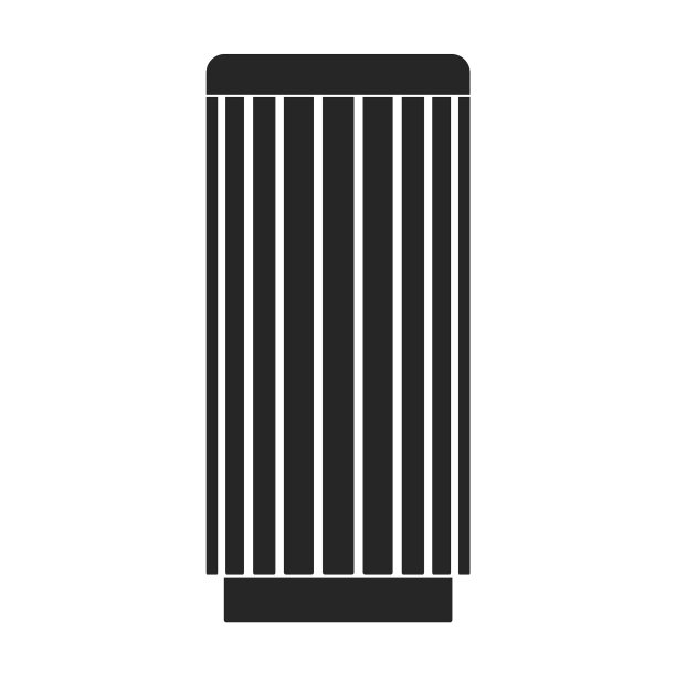 卡通垃圾箱图标图片下载