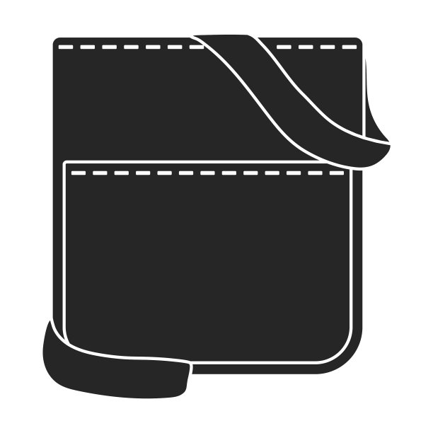 男人包图标黑色图标孤立上图片下载