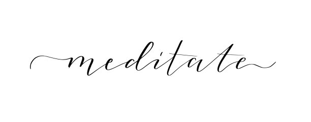 文字冥想写在可爱的现代书法。把动机、灵感、引用放在图片上图片下载