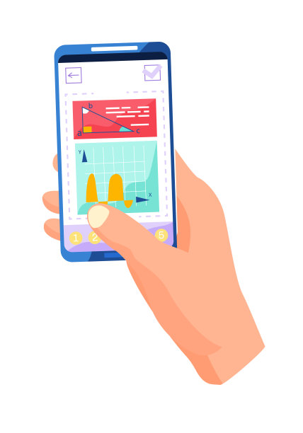 网上数学课程。通过互联网学习几何。教育和知识是一种距离图片下载