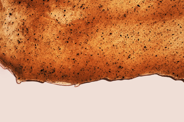 巧克力咖啡磨砂颗粒纹理。透明化妆品凝胶底色图片下载