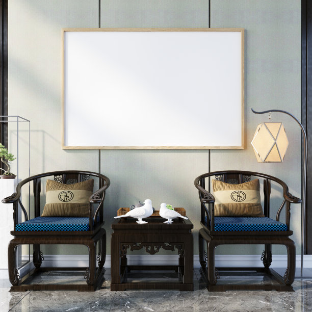 客厅内部的相框图片下载