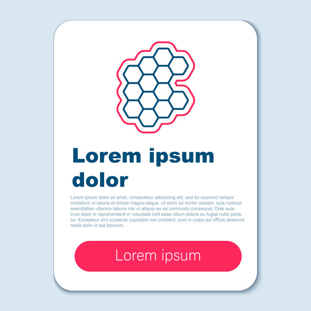 线蜂窝图标孤立在灰色背景图片下载