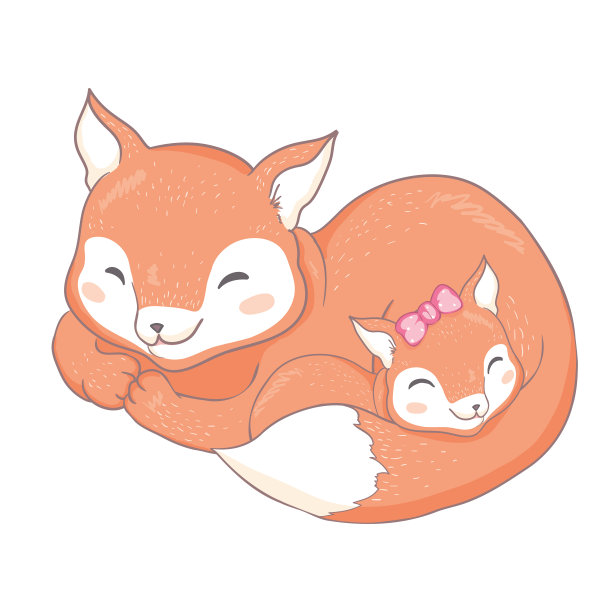 可爱的松鼠。婴儿淋浴卡或海报托儿所或孩子的房间，t恤设计矢量。图片下载