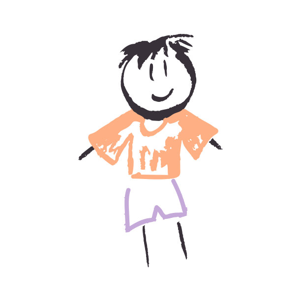 图标手绘风格。用蜡笔画画，发挥孩子的创造力图片下载