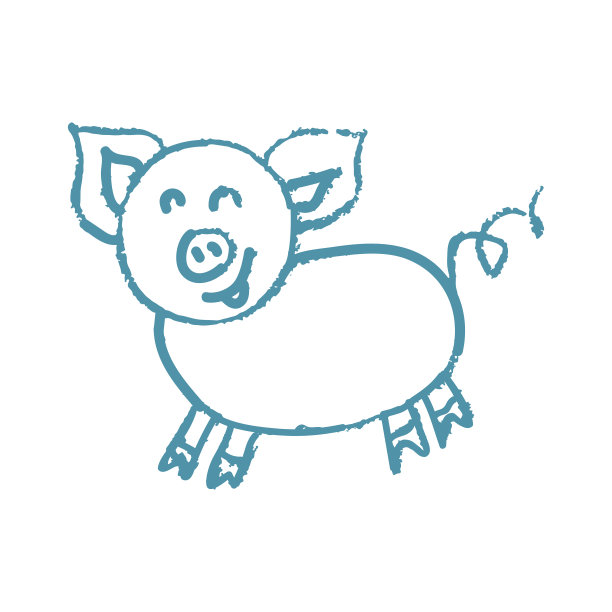 图标手绘风格。用蜡笔画画，发挥孩子的创造力图片下载