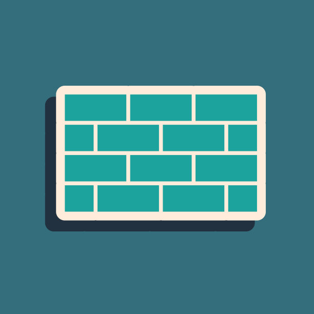 绿色防火墙安全墙图标隔离上图片下载