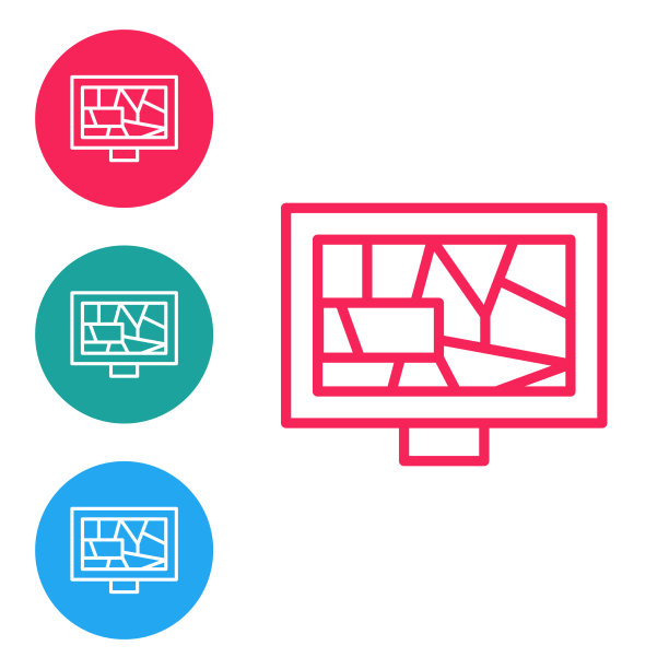 红线图片艺术图标孤立在白色图片下载