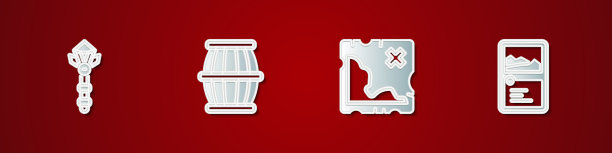 集魔杖枪火药桶海盗宝藏图片下载