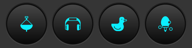 设置旋转玩具耳机橡胶鸭和图片下载