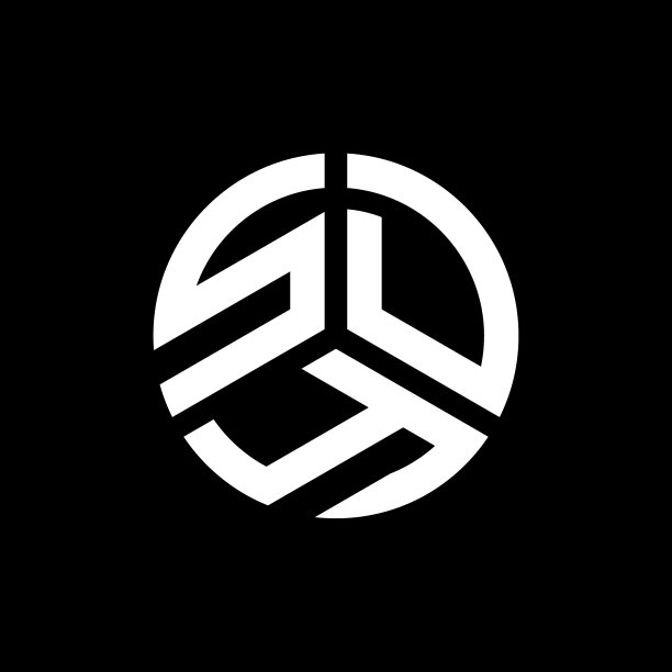 黑色背景SDY字母Logo设计图片下载