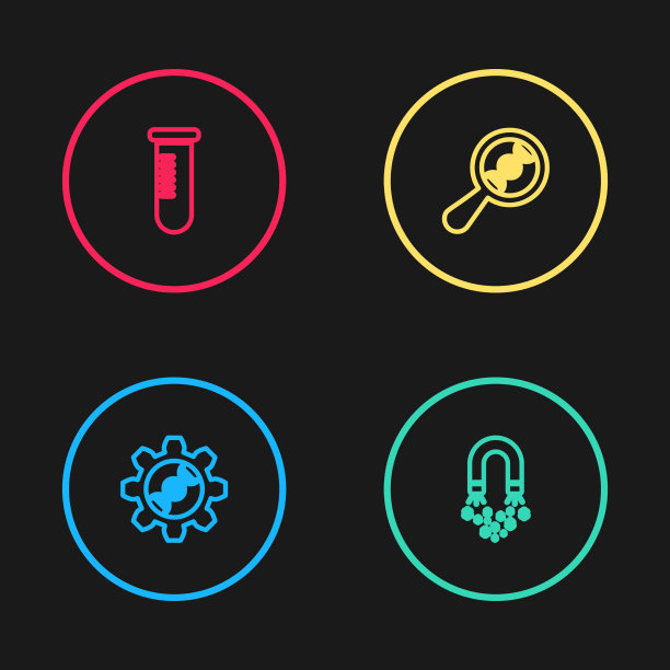 用金钱筑线基因工程磁石图片下载