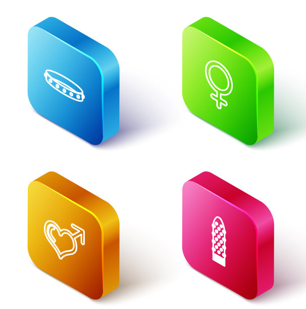 设置等距线真皮恋物领女性图片下载