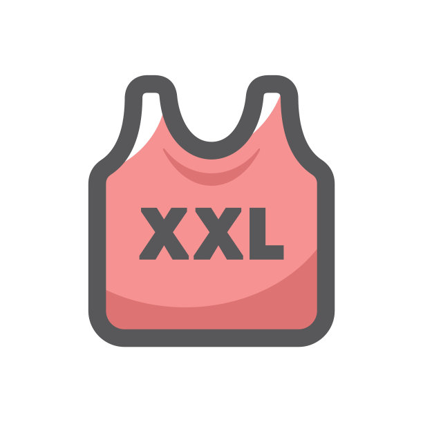 XXL衬衫大码衣服图标卡通图片下载