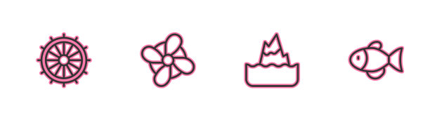 设置线船方向盘冰山船图片下载