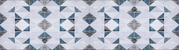 抽象蓝色白色灰色彩色三角形三角形方形马赛克瓷砖纹理背景横幅全景图片下载
