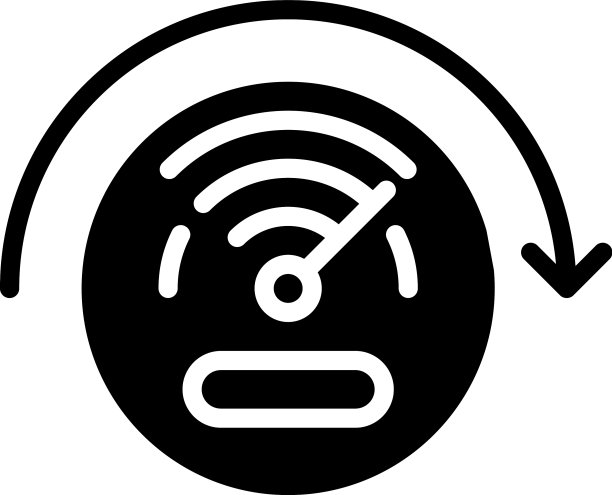 速度传感器黑色标志图标图片下载