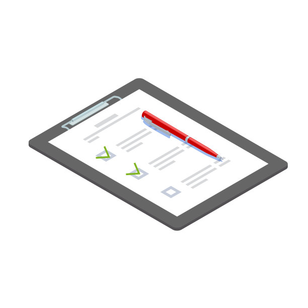 带待办事项清单和红笔等距的剪贴板图片下载